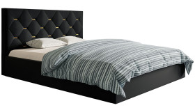 Łóżko tapicerowane SIM 4, 120x200 - Czarne