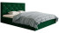 Inny kolor wybarwienia: Łóżko tapicerowane SIM 4, 180x200 - Zielone