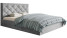 Inny kolor wybarwienia: Łóżko tapicerowane SIM 4, 160x200 - Szare