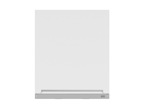 szafka górna z okapem Iris, Kolor korpusów biały alpejski, Kolor frontów biały super mat, 129828