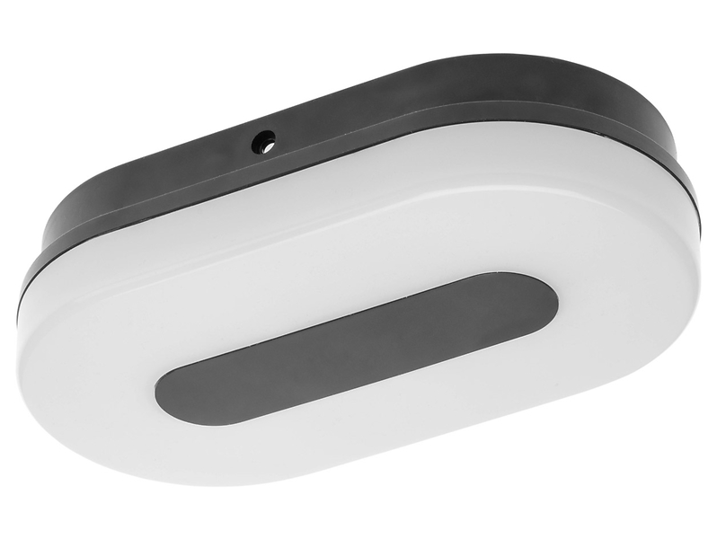 plafon łazienkowy Twist LED z tworzywa sztucznego biało-czarny, 130555