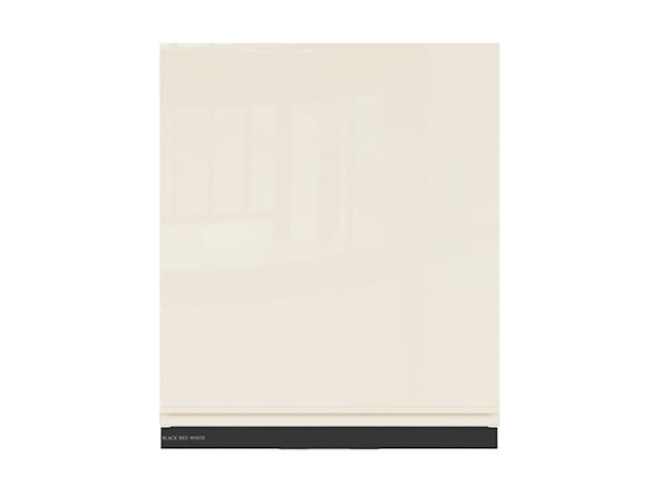 szafka górna z okapem Sole, Kolor korpusów biały alpejski, Kolor frontów magnolia połysk, 131132