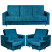 Inny kolor wybarwienia: Zestaw mebli Alicja wersalka kanapa fotele pufy Family Meble