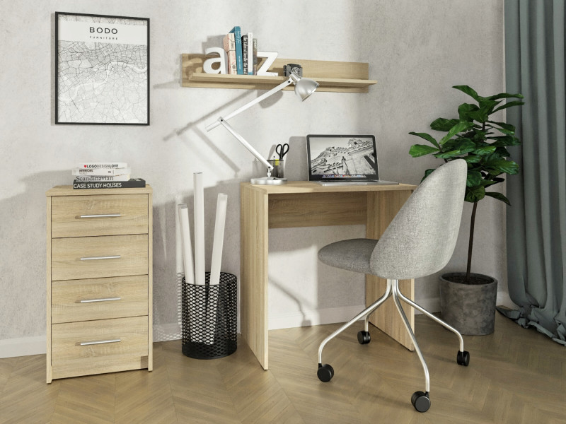 Komoda szafka BODO 4S DĄB SONOMA 40cm regał, 1320523