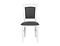 krzesło Liza, Kolor wybarwienia szary/biały, 135527