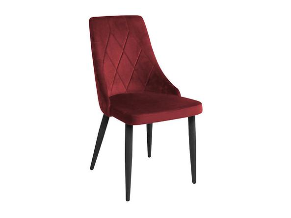krzesło bordowy (nogi metalowe) Alvar, 135735