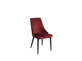 krzesło bordowy (nogi metalowe) Alvar