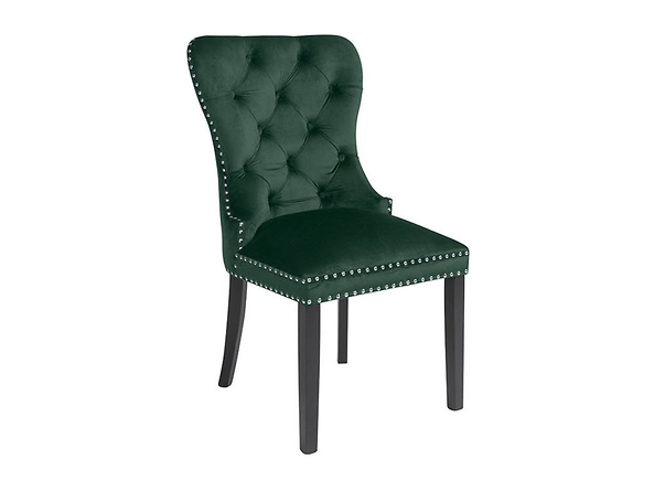 krzesło zielony Charlot, Kolor wybarwienia ciemny zielony/czarny, 135767