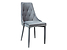 Inny kolor wybarwienia: krzesło velvet szary Trix