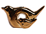 Inny kolor wybarwienia: wazonik Ptaszek ceramiczny miedziany