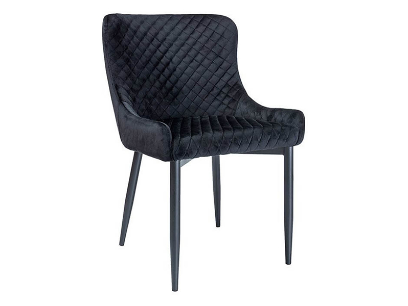 krzesło velvet czarny Colin B, 136132