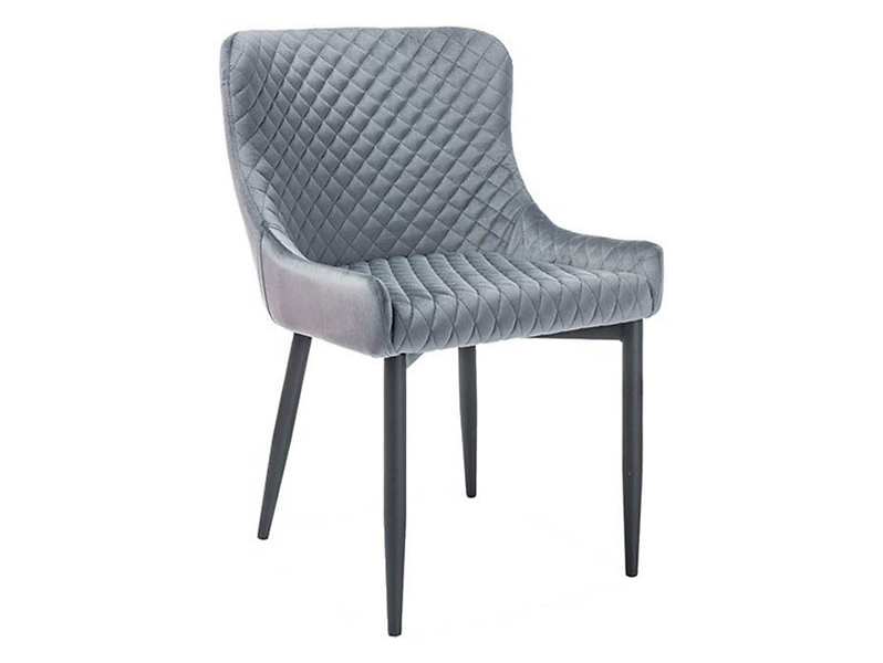 krzesło velvet szary Colin B, 136135