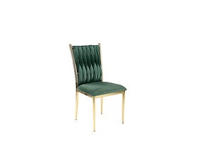 krzesło ciemny zielony/złoty K436
