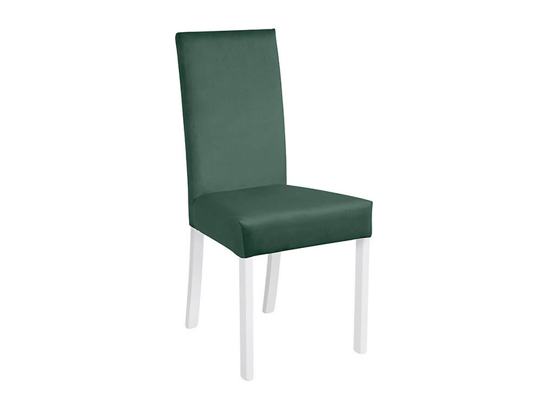 krzesło tapicerowane Campel zielone z białym, 136514