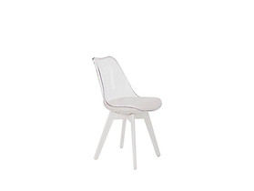 krzesło biały transparentny K 245
