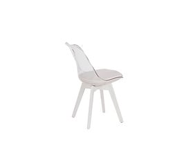 krzesło biały transparentny K 245