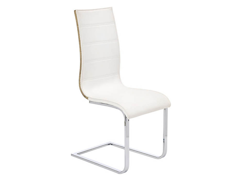 krzesło biały/sklejka dąb sonoma K-104, 136653