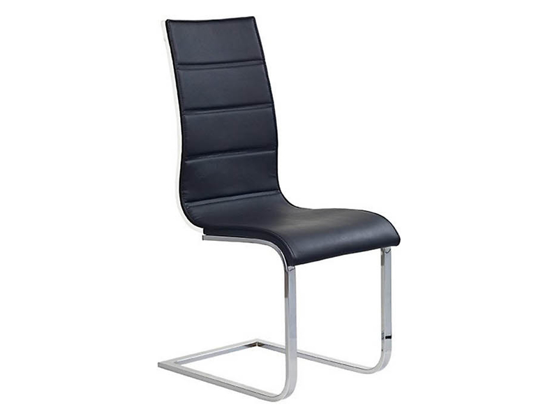 krzesło czarny/sklejka biała K-104, 136654