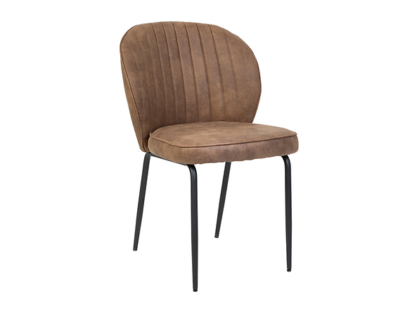 krzesło brązowy Seran, Kolor wybarwienia jasny brązowy/czarny, 137750