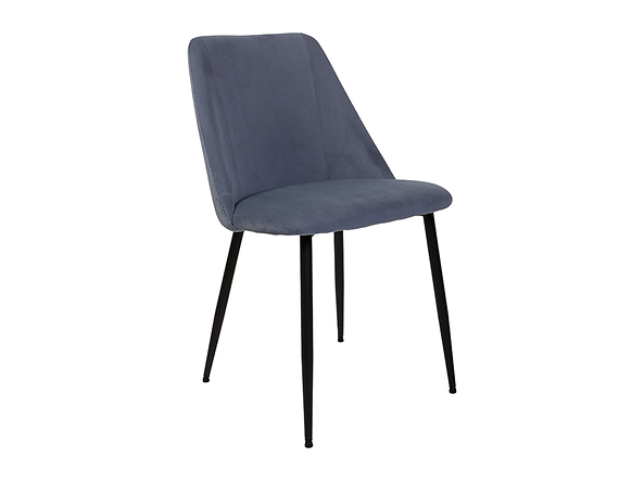 krzesło szary (sztruks) Nildo, Kolor wybarwienia szary/czarny, 143620