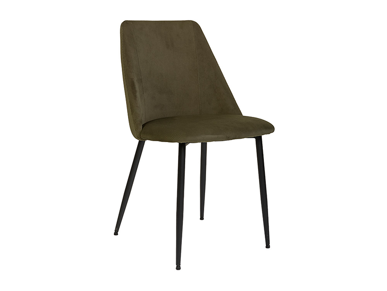 krzesło oliwkowy (sztruks) Nildo, 145072