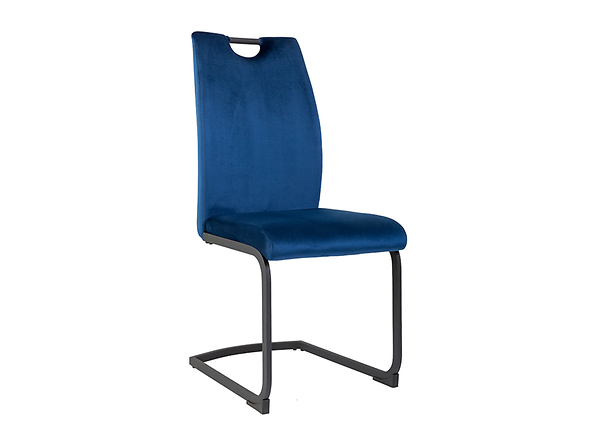 krzesło granatowy Eriz, Kolor wybarwienia granatowy/czarny, 145077