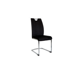 krzesło czarny (nogi chrom) Eriz