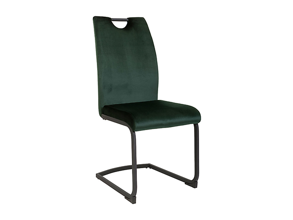 krzesło ciemny zielony Eriz, Kolor wybarwienia ciemny zielony/czarny, 145095
