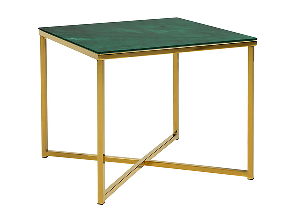 stolik Ditra, Kolor wybarwienia zielony/złoty, 145108