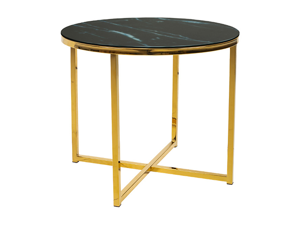 stolik Ditra, Kolor wybarwienia czarny/złoty, 145116