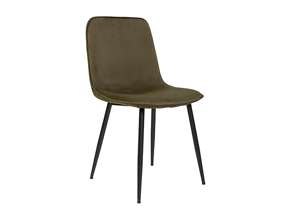 krzesło oliwkowy (sztruks) Polten, Kolor wybarwienia zielony oliwkowy/czarny, 145131