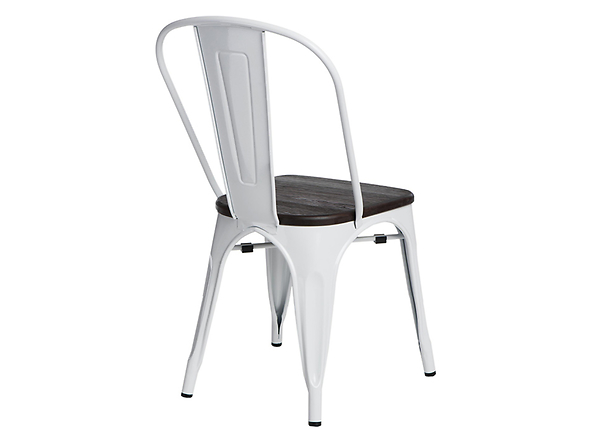 krzesło biały/sosna orzech Paris Wood, 145432