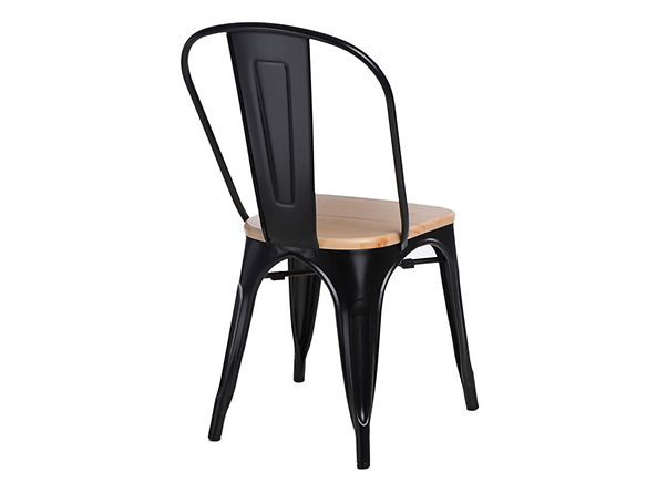 krzesło czarny/sosna naturalna Paris Wood, 145439