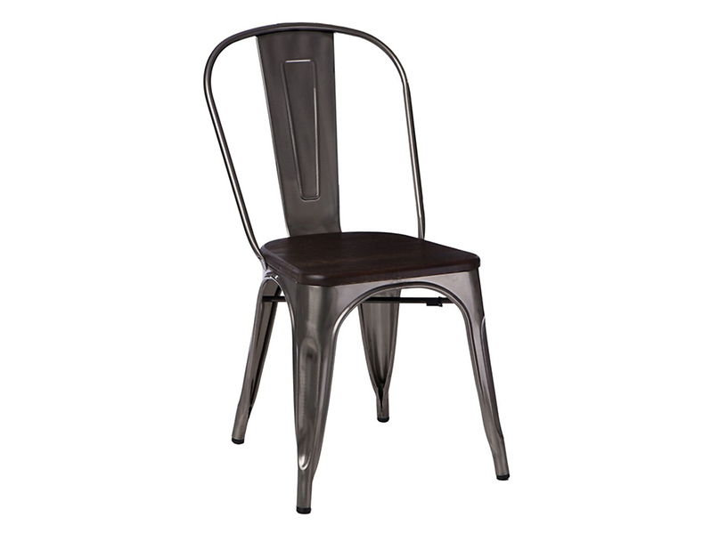 krzesło metal/sosna szczotkowana Paris Wood, 145467