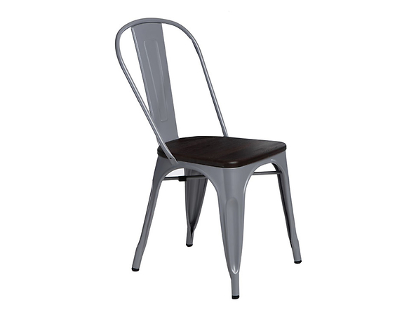 krzesło szary/sosna szczotkowana Paris Wood, 145486