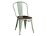 krzesło zielony/sosna orzech Paris Wood, 145492