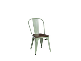 krzesło zielony/sosna orzech Paris Wood