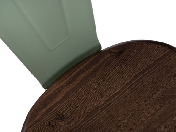 krzesło zielony/sosna orzech Paris Wood, 145494