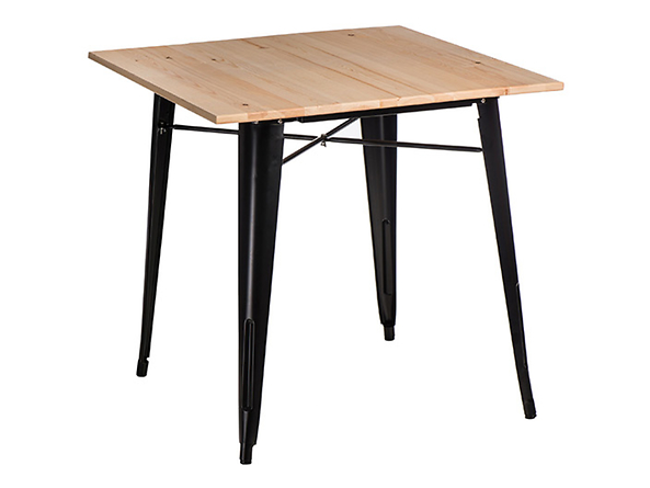 stół 76 czarny/sosna naturalna Paris Wood, 145655