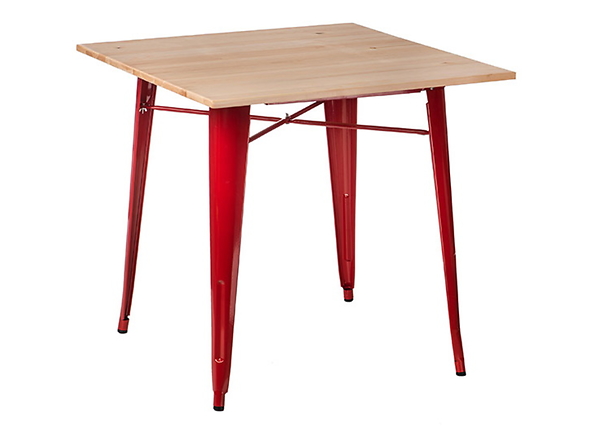 stół 76 czerwony/sosna naturalna Paris Wood, 145657