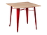 Inny kolor wybarwienia: stół 76 czerwony/sosna naturalna Paris Wood