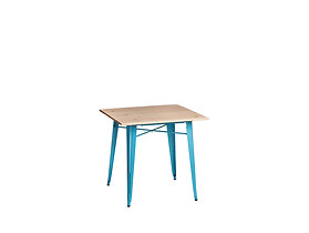 stół 76 niebieski/sosna naturalna Paris Wood