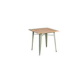 stół 76 zielony/sosna naturalna Paris Wood