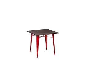 stół 76 czerwony/sosna orzech Paris Wood