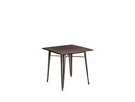 stół 76 metal/sosna orzech Paris Wood