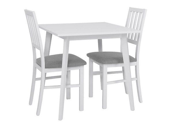 zestaw stół z krzesłami Asti, Kolor wybarwienia Inari 91 grey/biały, 148640