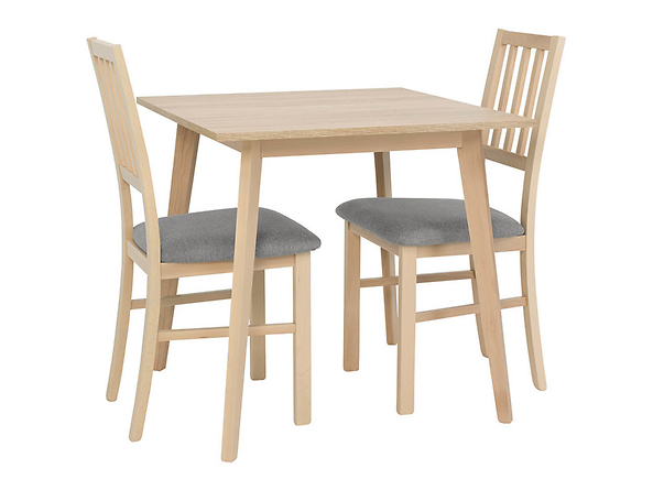 zestaw stół z krzesłami Asti, Kolor wybarwienia dąb sonoma/Inari 91 Grey, 148642