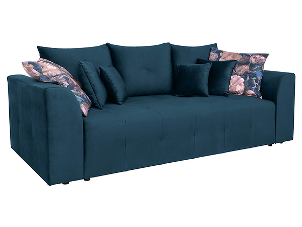 sofa Royal IV, Tkanina Monoli 77 Navy/ Print Blossom 61 Pink  Navy, 148701