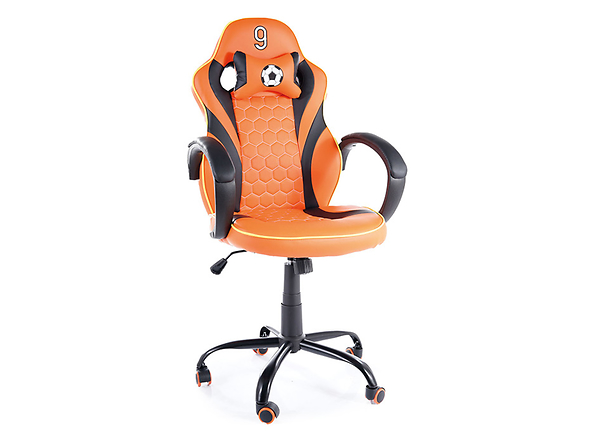fotel gamingowy pomarańczowo-czarny Holland, 151261