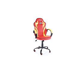 fotel gamingowy czerwono-żółty Spain